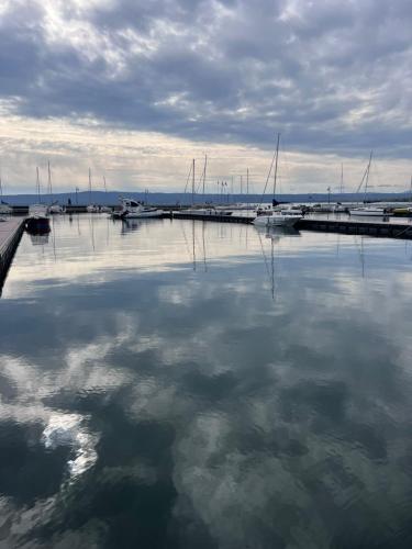 a large body of water with boats in it at Grotte Relax in Grotte Santo Stefano