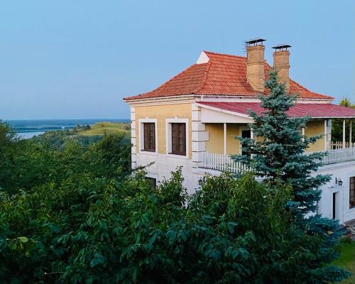 a house on top of a hill with a tree at ПростоРа Нагірна in Vitachov