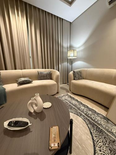 Posezení v ubytování Entire Modern and comfy Apt