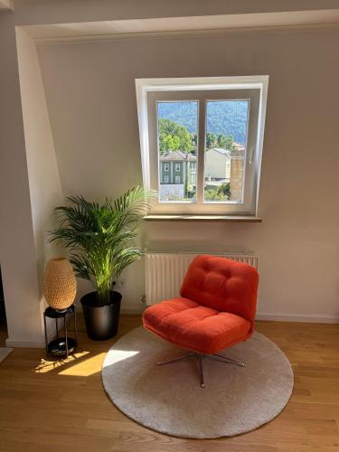 Posezení v ubytování Ferienwohnung Bad Reichenhall in zentraler Lage mit Bergblick