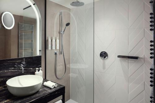 Koupelna v ubytování Luxembourg Marriott Hotel Alfa