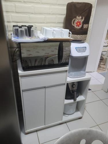 Nhà bếp/bếp nhỏ tại Porto dos Lencóis - Chalé Tipo Apartamento