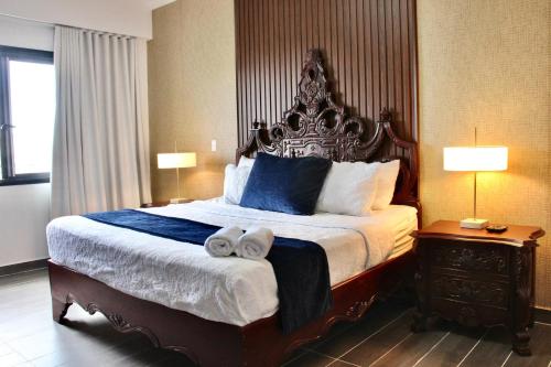 Ένα ή περισσότερα κρεβάτια σε δωμάτιο στο Acogedor y Moderno apartamento en Evaristo Morales