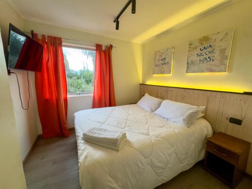 Una cama o camas en una habitación de The Cool Hostel