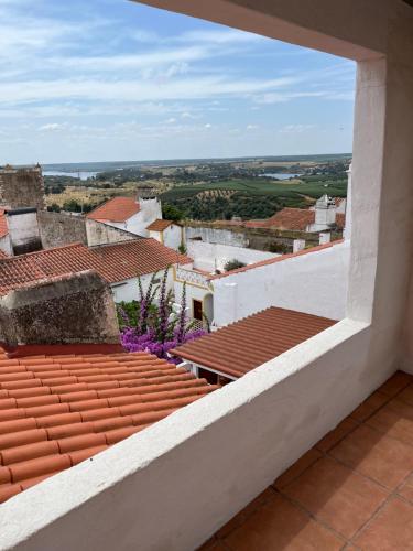 a view from the balcony of a house at Casa da Orada in Avis