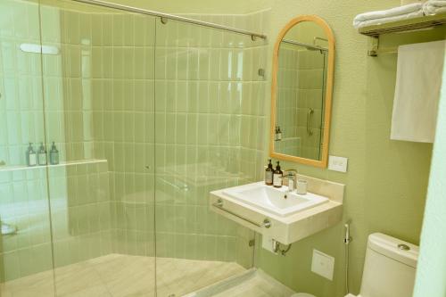 Ένα μπάνιο στο Terrazas Hotel Boutique
