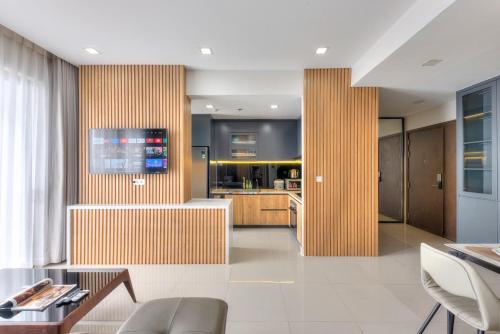Η κουζίνα ή μικρή κουζίνα στο Saigon Downtown - Rivergate Residence