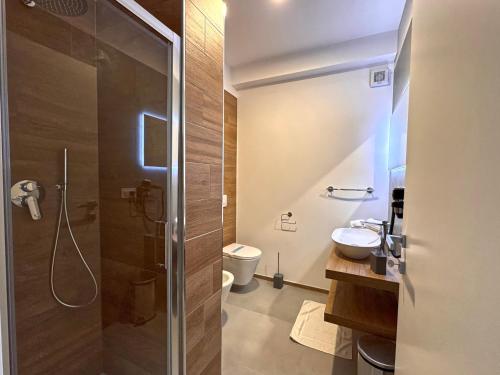 Koupelna v ubytování B&B Diamante