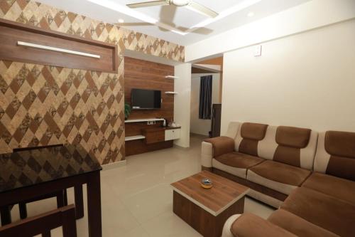 Ruang duduk di VVP service Apartments