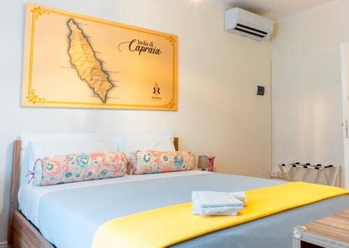 Ένα ή περισσότερα κρεβάτια σε δωμάτιο στο B&B Residenza Ricasoli Grosseto centro storico