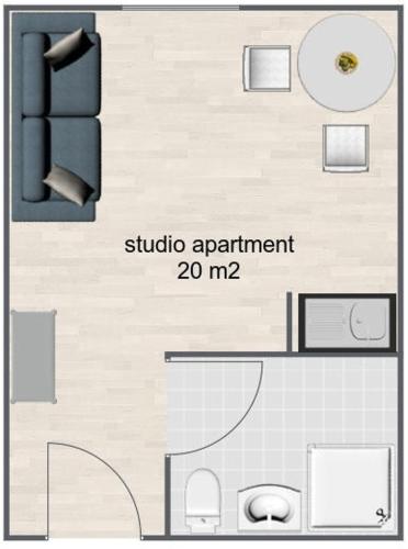 Гостиная зона в Apartment Clerisseau