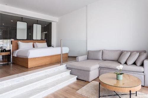 Ένα ή περισσότερα κρεβάτια σε δωμάτιο στο Stayr Somabay - Bay Life Home Rentals