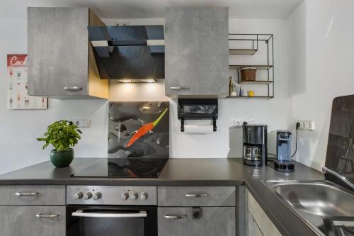 Dapur atau dapur kecil di Ferienwohnung Selbecke