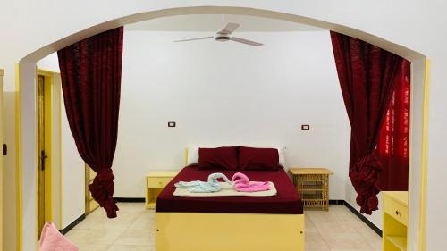 Ένα ή περισσότερα κρεβάτια σε δωμάτιο στο ABU Guest House