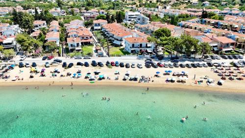 Beachfront Bliss in Nikiti, Spacious 2 Story Villa with Stunning Sea Views