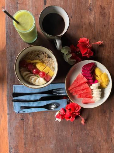 Mad i villaen eller i nærheden