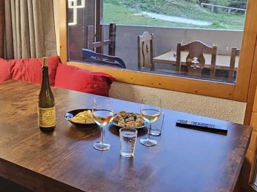Studio confortable aux pieds des pistes avec terrasse et animaux admis