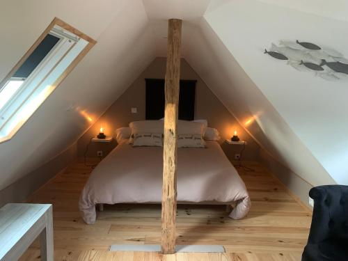 Postel nebo postele na pokoji v ubytování Le Pré Aux Loups