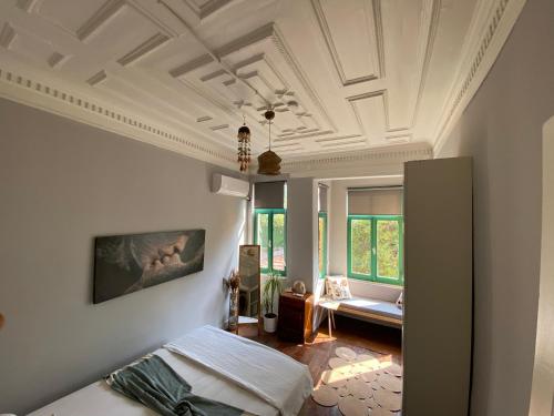 Giường trong phòng chung tại Balat Butik Hotel