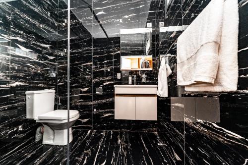 Et badeværelse på Villa Nour Mogador