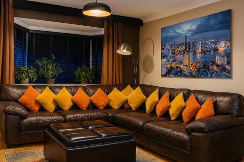 Posezení v ubytování Smile House Doncaster