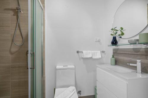 Et badeværelse på The Boutique Townhouse