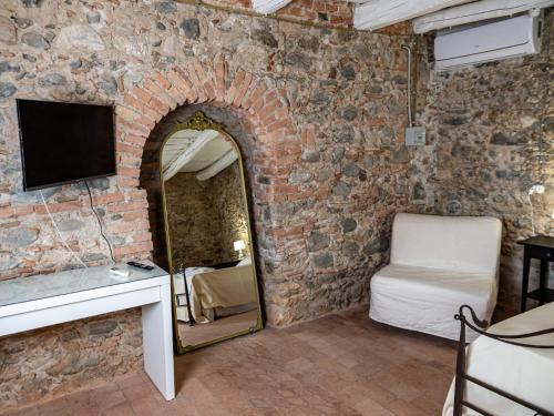 TV a/nebo společenská místnost v ubytování B&B Italia Rende