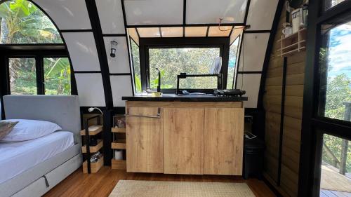 Una cocina o zona de cocina en Casa Islandia