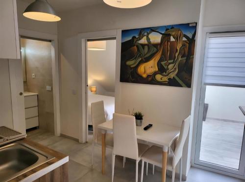 Kuchyň nebo kuchyňský kout v ubytování Beach Apartments Old Town II