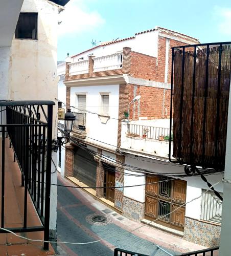 a view from the balcony of a building at Apartamento La Vista in Algarrobo