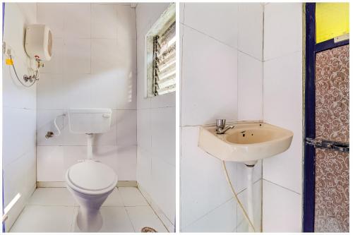 Bilik mandi di Hotel O Manas Guest House