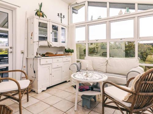 Η κουζίνα ή μικρή κουζίνα στο 4 star holiday home in Karrebæksminde-By Traum