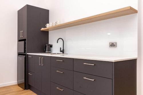 Dapur atau dapur kecil di Shore Beats Work