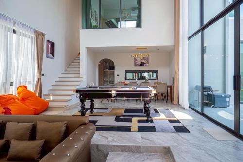 Χώρος καθιστικού στο SUNNY BEAM Pool Villa Cha-am