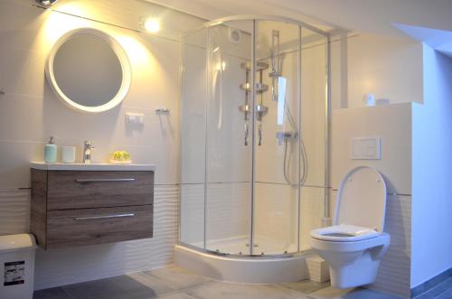 Kúpeľňa v ubytovaní Apartamenty Sailor i Comfort House Giżycko