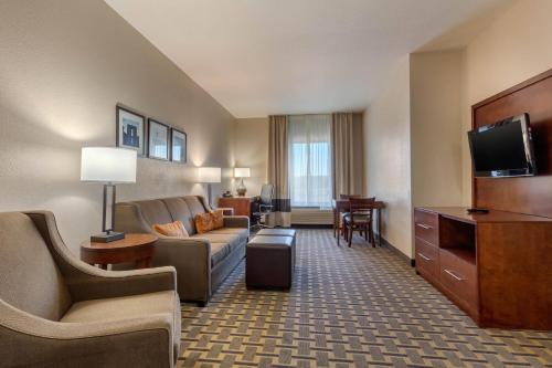 TV a/nebo společenská místnost v ubytování Comfort Suites