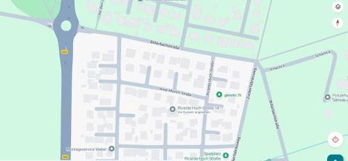 a map of the city of corpus christi at Nettes 2- Zimmer Apartment in Sehnde