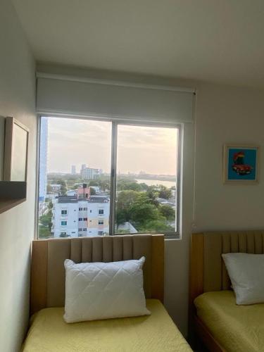 Postel nebo postele na pokoji v ubytování Nomada 808