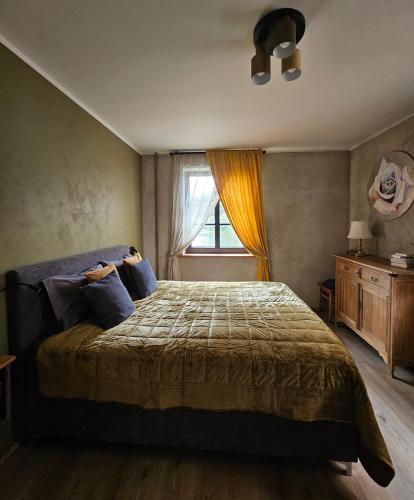 Katil atau katil-katil dalam bilik di Promenādes apartamenti
