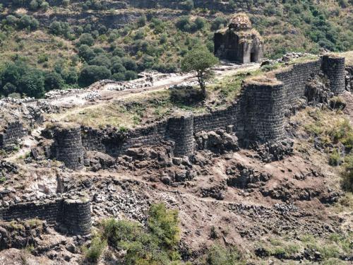 an old building on the side of a mountain at GALA Guesthouse in Alaverdi