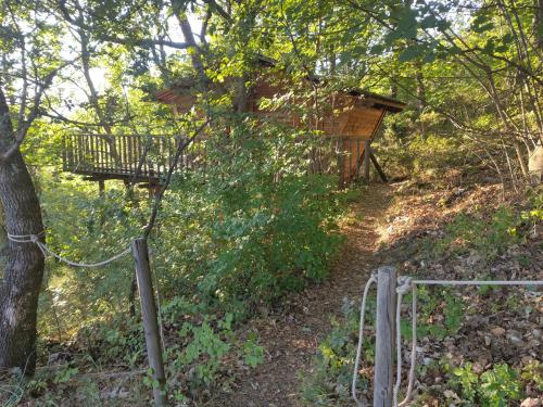 Zahrada ubytování Cabane de la Bannette - Magnifique cabane dans les arbres, vue panoramique