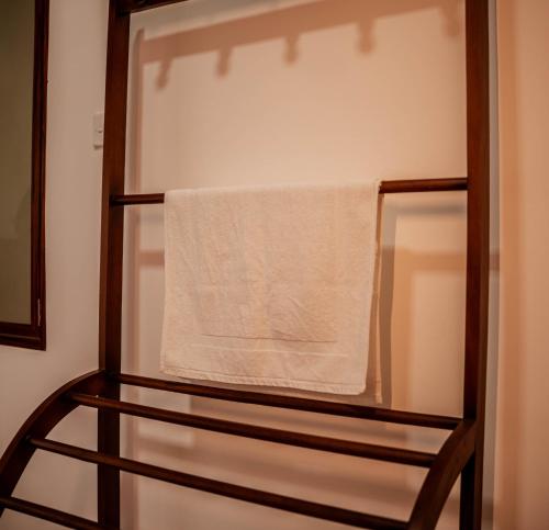 a towel on a towel rack in a refrigerator at Royal Crest Villa in Batawala