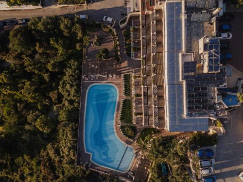 an overhead view of a pool at a resort at Royal Sun in Chania Town