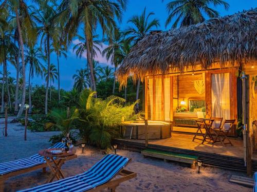 Zahrada ubytování Suite Premium con jacuzzi y playa cerca al Tayrona
