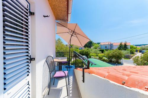 Μπαλκόνι ή βεράντα στο Apartments and Rooms PREKA