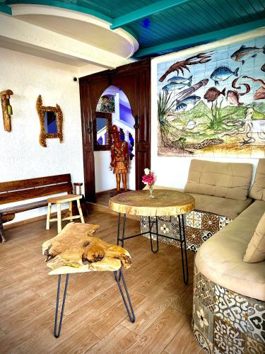 Posezení v ubytování Hotel L'Initiale