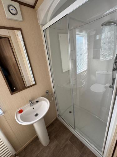 Et badeværelse på Sandy Haven