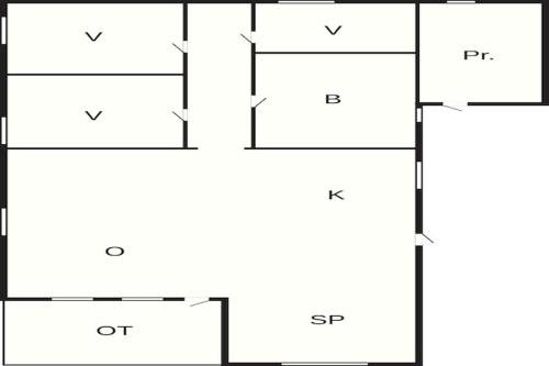Grundriss der Unterkunft 6 person holiday home in Løgstør-By Traum