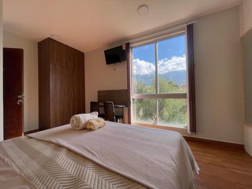 Katil atau katil-katil dalam bilik di Comfortable studio de 22m2