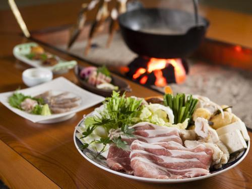 Φαγητό σε αυτό το ryokan ή κάπου εκεί κοντά